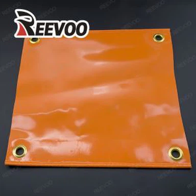 Krycí plachta z oranžového PVC